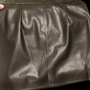Chic Leather NWT Black Mini Skirt